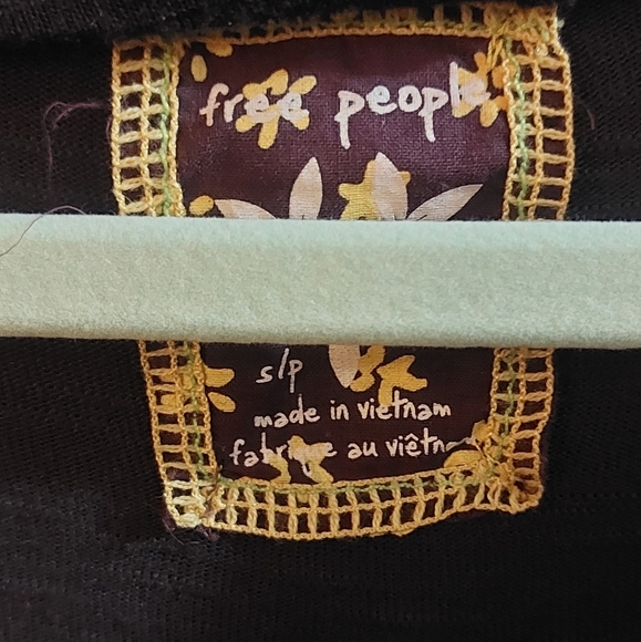 Free People Cowl Neck Dress With Pleated Skirt Combo Black and Grey - Picture 4 of 4